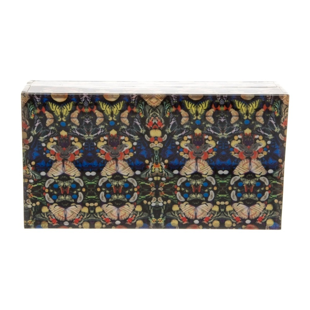 Alice + Olivia Printed Lucite Clutch